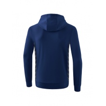 Erima Hooded Sweatshirt Essential Team Hooded Sweat (soft cotton, ribbed cuffs) navy blue/grey Men